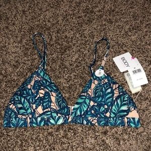 Cotton On Tropical Print Triangle Swimsuit Top